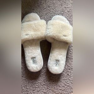 Brand new UGG fuzzy slides